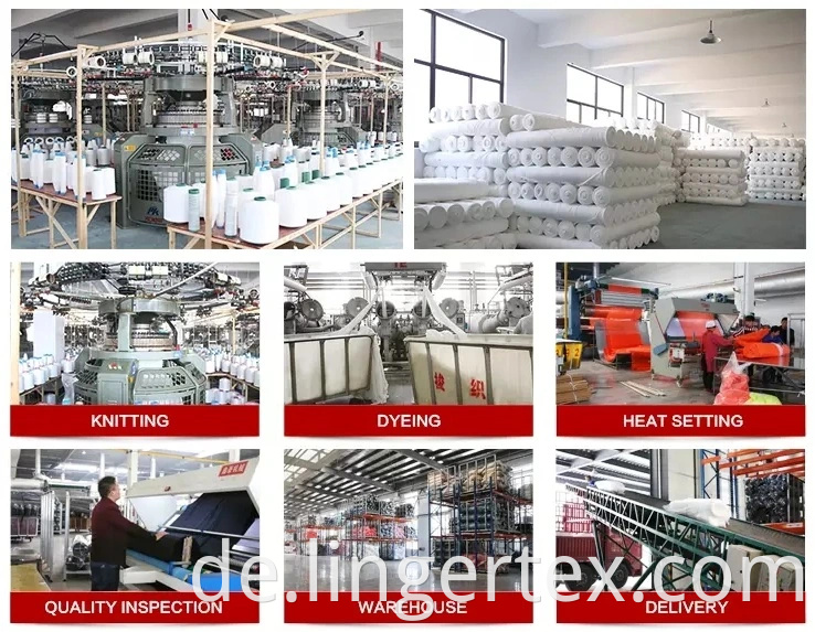 100% Polyester Classic Stripe Jacquard Interlock von China Shaoxing